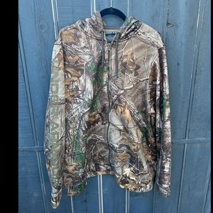 Under Armour Hunt Cold Gear Zip Up Hoodie SZ XXL